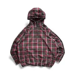 90s eddie bauer アノラックパーカー　チェック　エディーバウアー