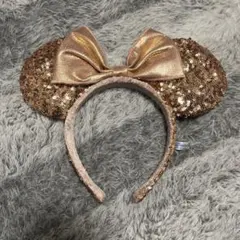 ディズニー ミッキー耳風カチューシャ ゴールド