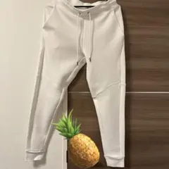 +J ドライスウェット パンツ S 白