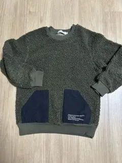 THE SHOP TK ボアトレーナー 140cm オリーブグリーン