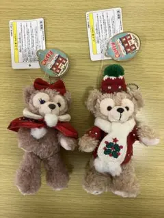 ダッフィー クリスマスぬいぐるみ 2体セット