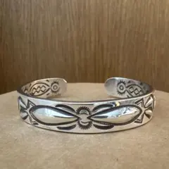 Ray Adakai 레이 아다카이 더블 스탬프 뱅글 NAVAJO 나바호