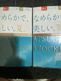 ATSUGI ストッキング 433 M-L 3パックx2