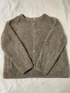 UNIQLO ユニクロ ベージュ フリース ボア ジャケット ボタン付き