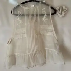 Samaransa レース装飾トップス Fサイズ