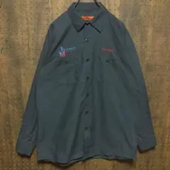 レッドキャップ　RED KAP ワークシャツ　グレー YE36