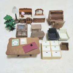 シルバニア 家具 ライティングデスク まとめ売り クラシック