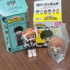 僕のヒーローアカデミア　ラバーフィギュア　ちょこラバ！ジロリ 麗日お茶子2点