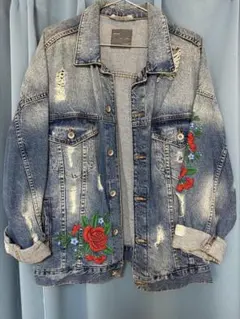 超希少❗️ZARA パイソン柄 デニムジャケット 希少 去年完売モデル ZARA パイソン柄 デニムジャケット - メルカリ