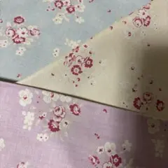 レア　moda CABBAGES & ROSES 3枚セット綿バラピンクブルー黄