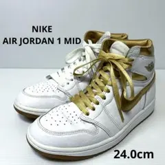 NIKE AJ1 MID WMNS 24cm FD2596-107 白金のサムネイル