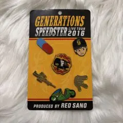 GENERATIONS 佐野玲於 ピンバッジセット SPEEDSTER