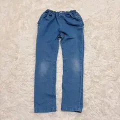 キッズ　140cm 女の子　デニムストレッチパンツ　 長ズボン