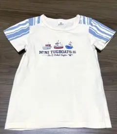 La Chiave マリンテイスト　Tシャツ 半袖 90cm スナップボタン