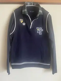 23 GOLF ネイビー 長袖ベスト風　L