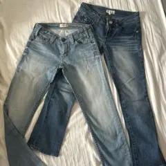 YANUKサイズ24とC.C.ROSS サイズ22 デニムパンツ