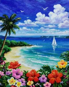 色鉛筆画A4 夏色の地中海 - メルカリ