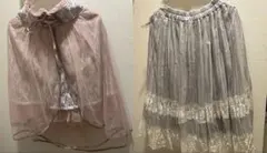 c*e様 axes femme スカート アクシーズ ピンク グレー フリル