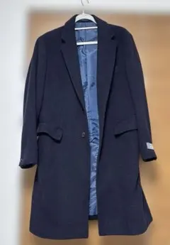 JUNRED ネイビー チェスターコート