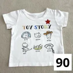 【訳あり】ベルメゾン　トイストーリーTシャツ90サイズのサムネイル