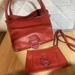 FIRANO バックル付きトートバッグ&ショルダーバッグセット