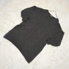 studio CLIP ロング丈　長袖　ニット　セーター　グレー　L チュニック