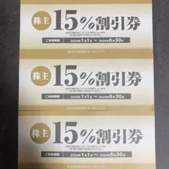 焼肉坂井ホールディングス 株主優待 15%割引券 3枚のサムネイル
