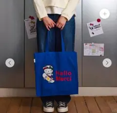 完売品 レア パリ限定 Merci ハローキティトートバッグ Lのサムネイル