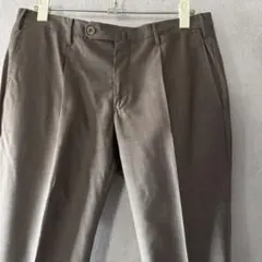 INCOTEX 50 グレーウールパンツ ダブル裾 春夏 - メルカリ