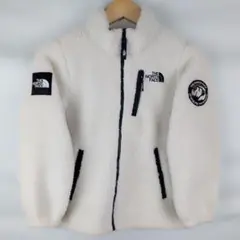 【ノースフェイス】ボアフリースジャケット キッズ 140cm ホワイト 韓国古着