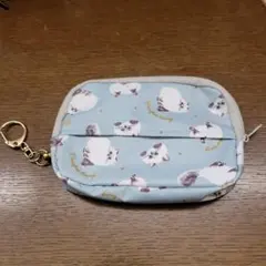 猫柄ナイロンポーチ