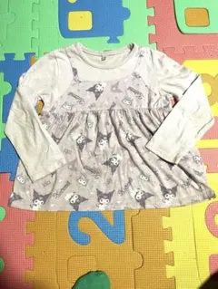 チュニック　クロミちゃん　サンリオ　ラベンダー　110サイズ女の子長袖カットソー