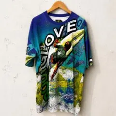 【90s・希少】Body Glove ヴィンテージ 総柄Tシャツ サーフプリントのサムネイル