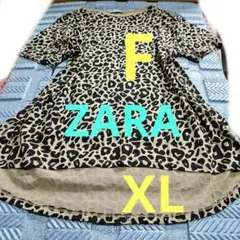 未使用に近い。 ZARA ヒョウ柄 XL チュニック