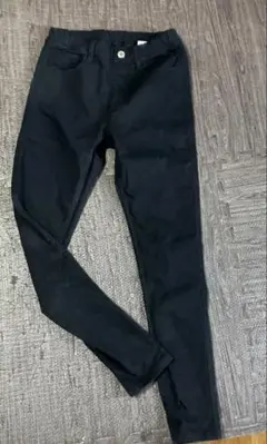 【美品】NAVYスキニージーンズ　ブラック　160