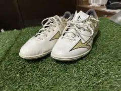 Mizuno Alpha ホワイト/ゴールド　トレーニングシューズ　25