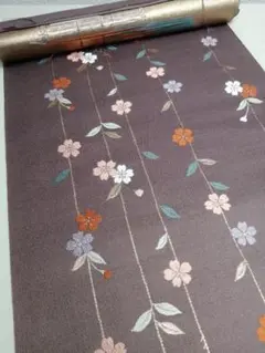 着物　西陣織物　帯　正絹　ハギレ　ハンドメイド