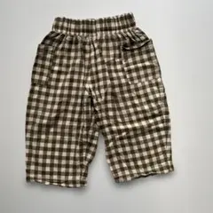 organic zoo ギンガムパンツ 1-2y