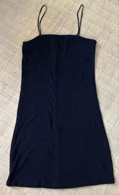 shein Sサイズ　ミニワンピース　ニットワンピース　ブラック　キャミワンピ