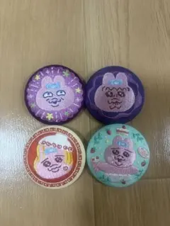 おぱんちゅうさぎ　缶バッチ　４個セット