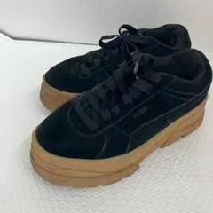 PUMA プーマ 厚底スニーカー ブラック ガムソール YTM8-050