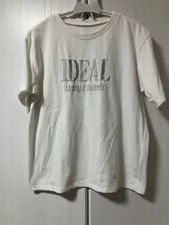 GRL IDEAL ロゴ刺繍 Tシャツ ホワイト(9月末までの出品)