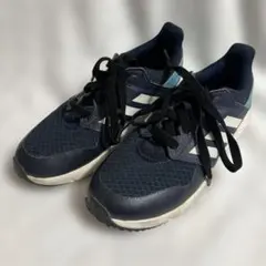 adidas キッズ スニーカー　21cm ネイビー　子供靴