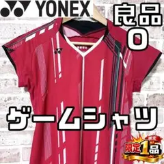 【希少モデル✨】ヨネックス レディース 半袖 ゲームシャツ Oサイズ レッド/赤のサムネイル