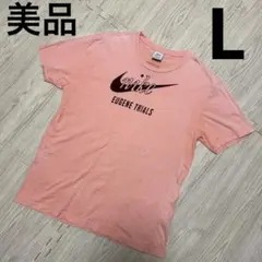 NIKE ナイキ 筆記体 ロゴ Tシャツ eugene ポルトガル製 ピンク L