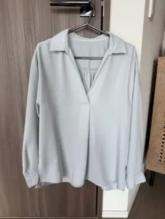 NATURAL BEAUTY BASIC 長袖シャツ Sサイズ ライトグリーン