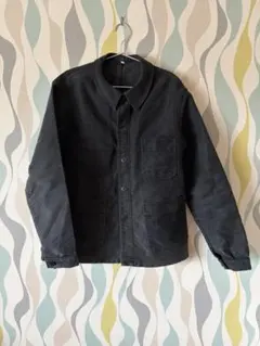 60s フレンチワーク ブラックモールスキンジャケット モンサンミッシェル