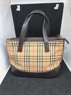 最終お値下げ】Burberry チェック柄 トートバッグ - メルカリ