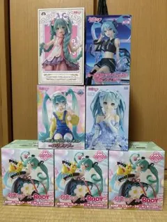 初音ミク　ぬーどるストッパーフィギュアネオンサイバー他　新作含む7個セット