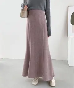 ツイード ロングスカート